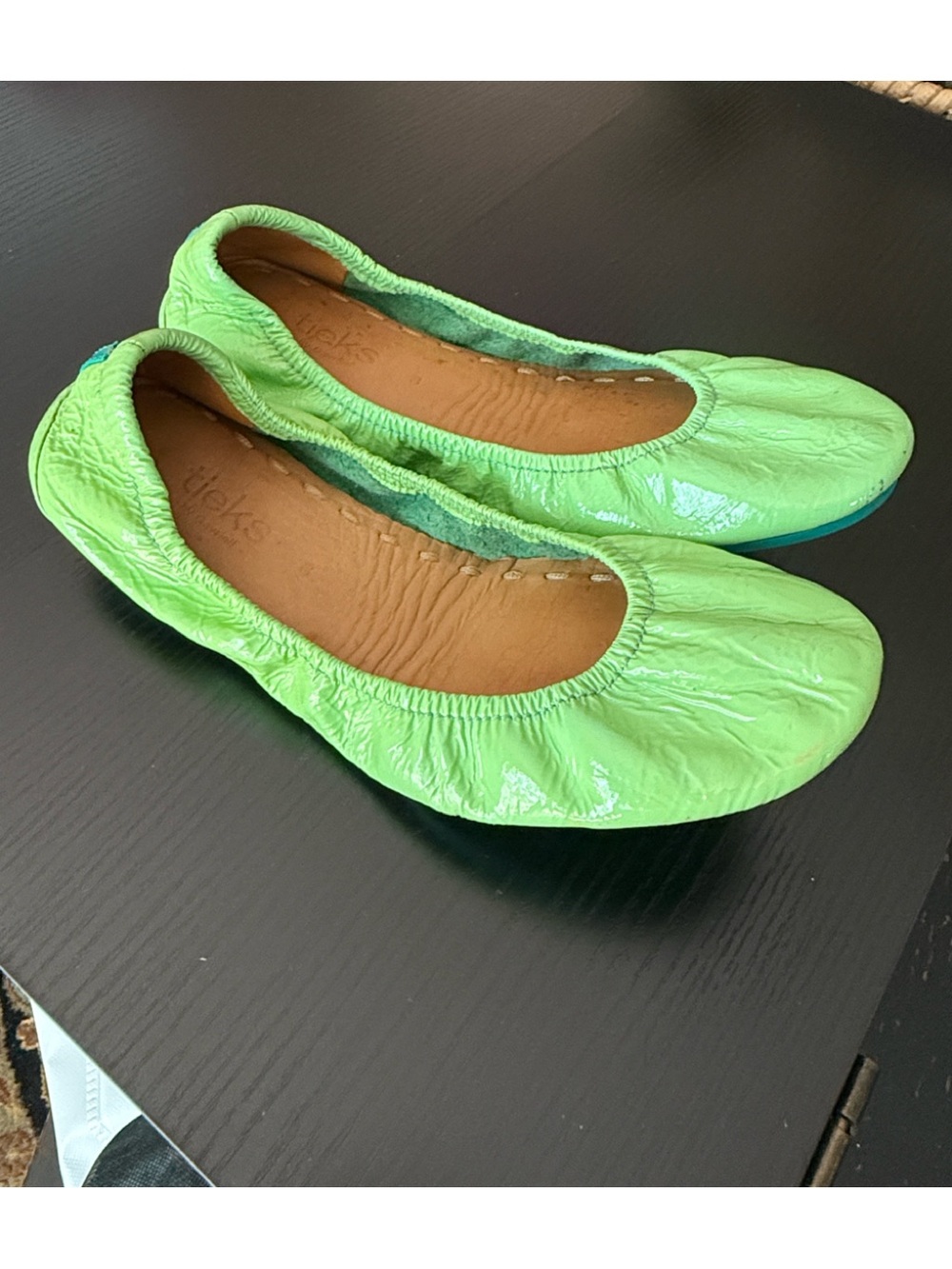 Light Grn Women's Patent Leather Ballet Flats - Tieks by Gavrieli- Ltd Edition 8